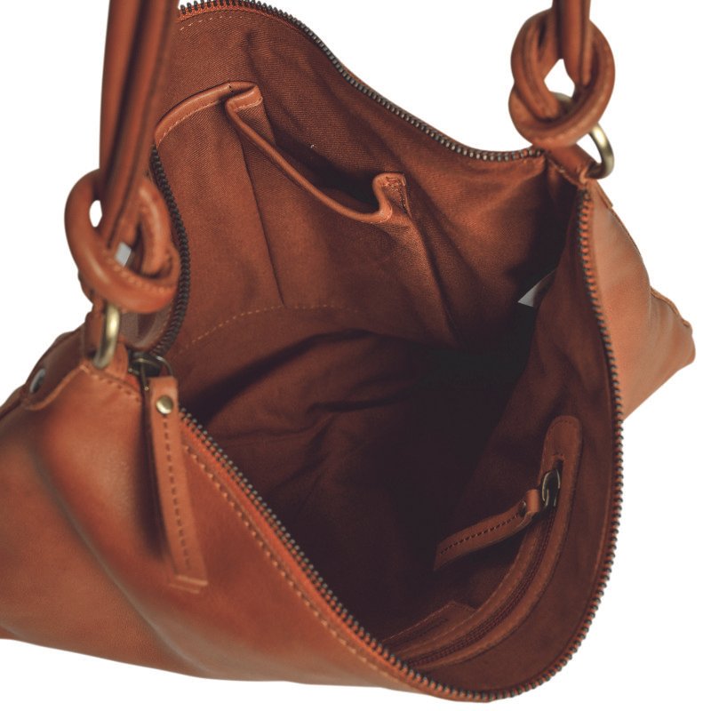 Alligator Creek Vintage Leather Hobo – Tan - Image 5