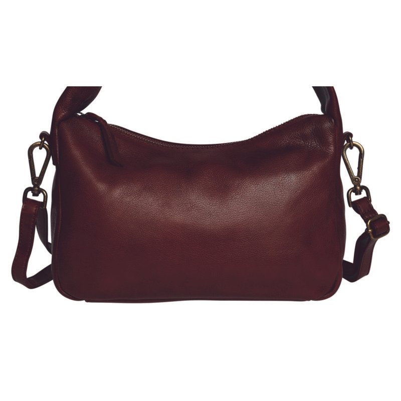 Broadbeach Vintage Leather Crossbody – Oxblood