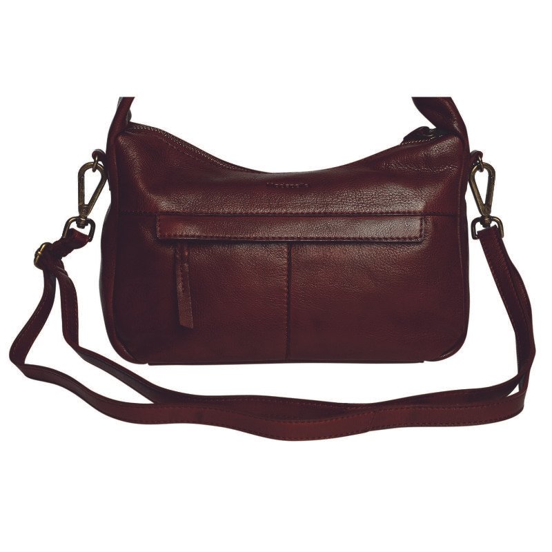 Broadbeach Vintage Leather Crossbody – Oxblood