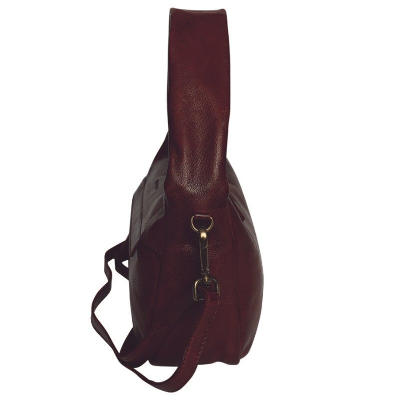 Broadbeach Vintage Leather Crossbody – Oxblood - Image 4