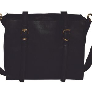 Burleigh Vintage Leather Crossbody – Black