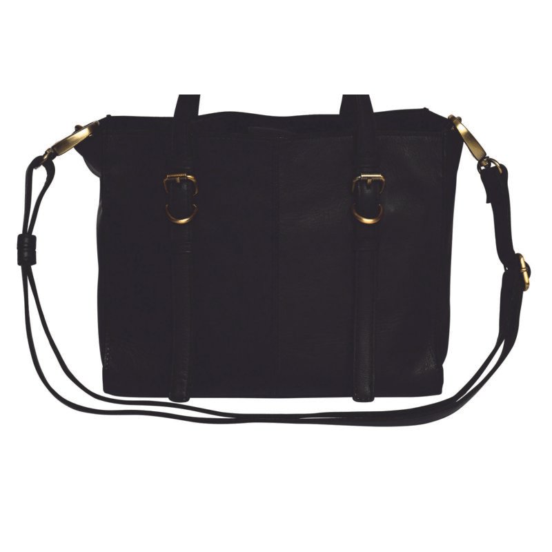 Burleigh Vintage Leather Crossbody – Black
