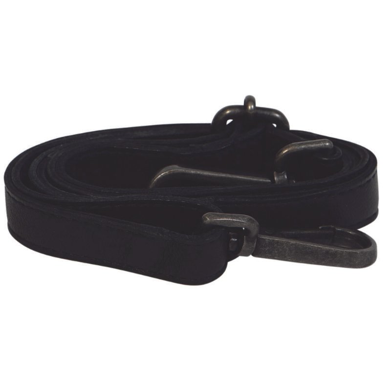 Caloundra Multi-Strap Leather Crossbody – Black