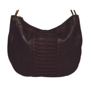 Brown Leather Shoulder Hobo Bag