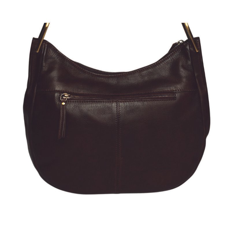 Magnetic Vintage Leather Shoulder Bag – Brown - Image 2