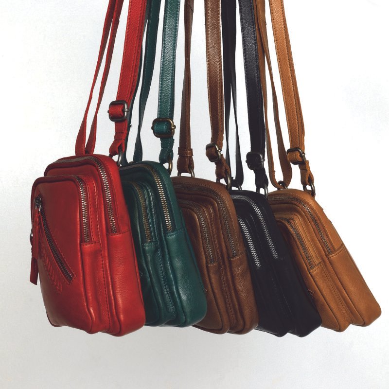 Paddington Woven Leather Crossbody – Red - Image 4