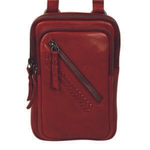 Red Leather Crossbody Bag