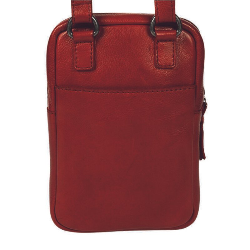 Red Leather Crossbody Bag