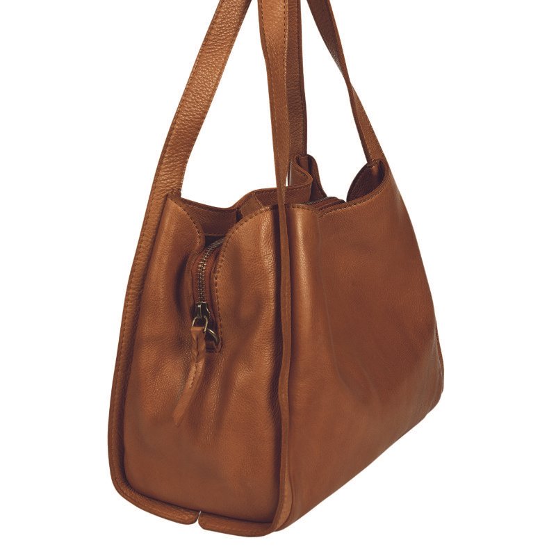 Trinity Vintage Leather Multi-Compartment – Honey (Style 7935) - Image 3